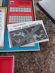 Video Cassette Games Boardgame VCR Top Rank Boxing Open But Unpunched.