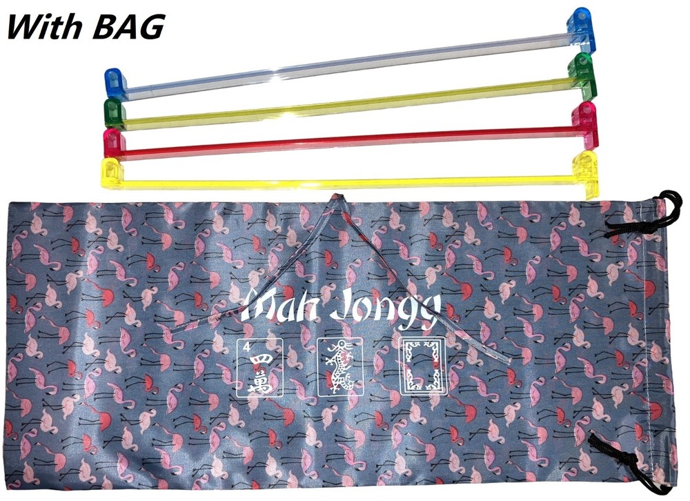 Mahjong Standard Pushers 4 Colors American Western Mah Jongg Set of 4 with Bag