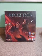 Grey Fox Games Deception Murder in Hong Kong Board Game Social Deduction UNUSED