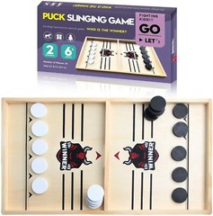 Large Fast Sling Puck Game Large Size Desktop Winner PK Board Game Toy Gift 21″