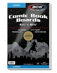 100 Pack BCW Current Comic Backing Backer Boards 6 3/4 X 10 1/2 Acid Free New