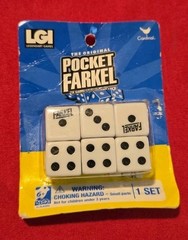 2016 Travel Pocket Farkle A Game of Guts & Luck Dice New