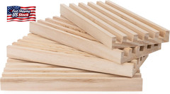 Spin Master Games, Wooden Domino Racks, Set of 4 Trays for Mexican Train Dominoe