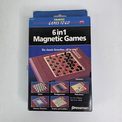 Vtg Pressman 6 in 1 Travel Magnetic Games to Go 1994 and Pass the Pigs Game 1991
