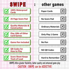 3Z Living Swipe Card Game – Fun & Strategy for14+, Adults, Seniors – 2 to 8 P…