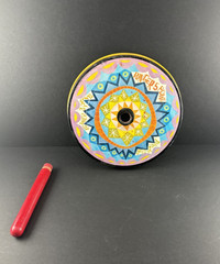 Vintage Metal and Wood Ring Toss Game