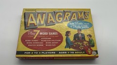Vintage Anagrams Word Game Transogram Complete w Original Box Instructions