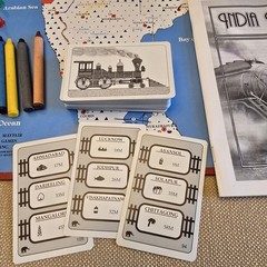 Vintage 1998 Mayfair Games Inc India Rails Board Game Train Theme Complete #489