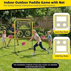 5-in-1 Indoor & Outdoor Multi-Sport Set with Net for Pickleball, Badminton, T…