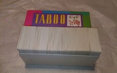 Taboo word Game 1999 Set compact travel size set vintage taboo game