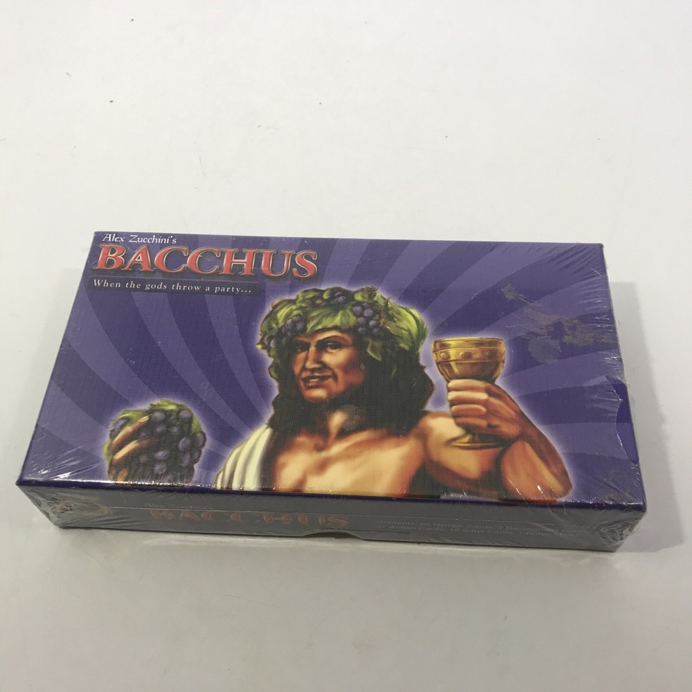 Bacchus card game by Alex Zucchini SEALED 3-5 players, ages 10+, 20-30 Minutes