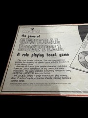 Vtg Cardinal General Hospital Role Playing Board Game 2-10 Players Unopened