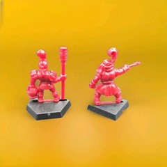 Battle Masters 1992 Imperial Army Figures Lot Red Cannon Crew Handgunner MB