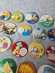 The Simpsons Pickers Lot Of 102 Pogs Tazos Magic Box 2005 Espanol / Ingles