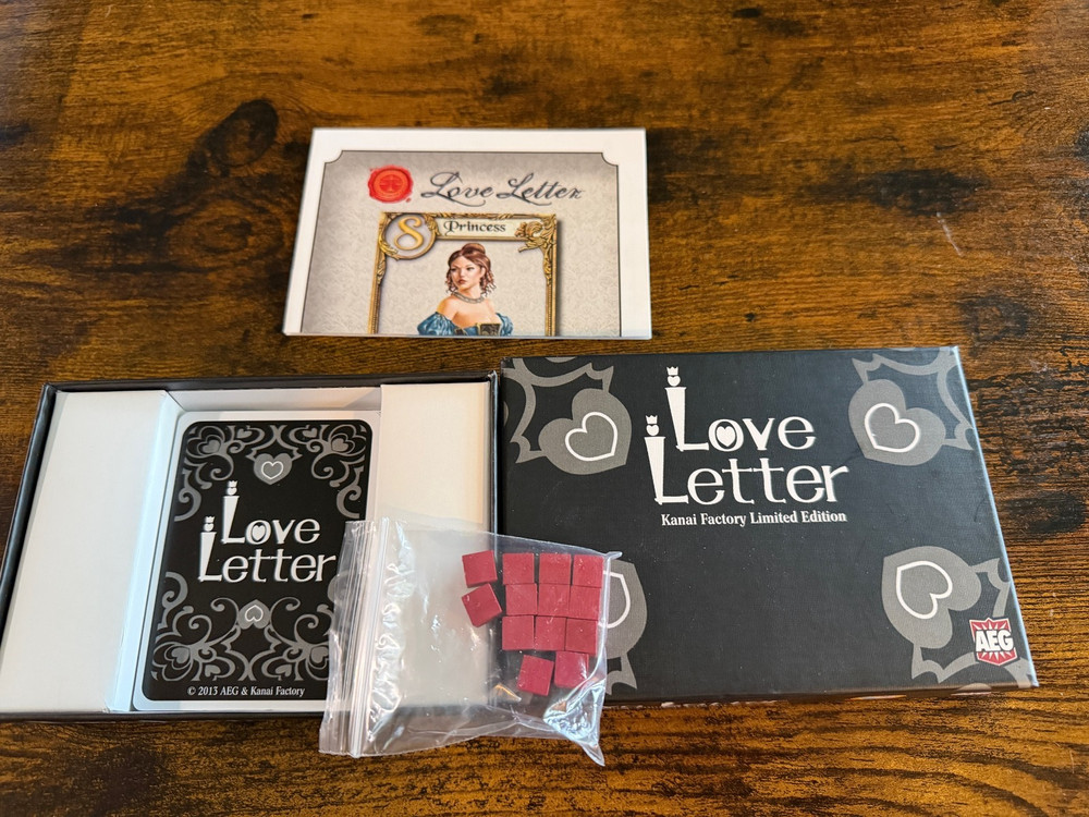 AEG – Love Letter Card Game Kanai Factory Limited Edition Complete used