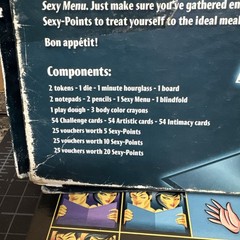 Sexy Menu Adult Board Game Ozze Creations Made In Canada See Description
