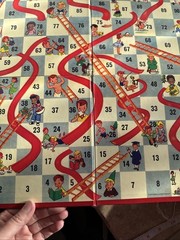 2004 Milton Bradley Chutes & Ladders Nostalgia Game Series,wood Box Shelf Editio