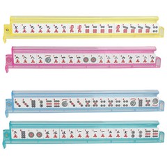 American Mah Jongg Mahjong Set with 4 All-in-One Rack Pushers Soft Bag 166 Tile
