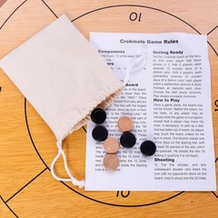 Deluxe 30 Inch Wooden Crokinole & Checkerboard – Ultimate Gaming Experience