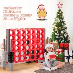 Jumbo 4-to-Score 4 in A Row Giant Game Set Outdoor Indoor Adults Kids Family Fun