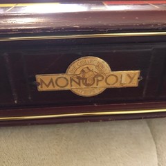 Monopoly Collector’s Edition 1991 Franklin Mint Wooden Luxury Board Game