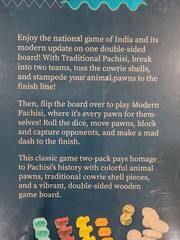 Pachisi Indias Game of Twenty Five Board Game Brybelly 2 in 1 Modern Traditional