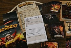 Avalon Hill HeroQuest Game Screen Rulebook Quest Book Cards Gameboard Character