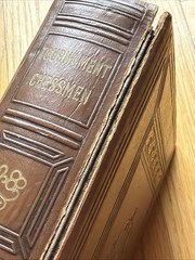 1946 E.S. LOWE TOURNAMENT CHESSMEN CHESS PIECES And BOOK Vintage Plastic Moulded