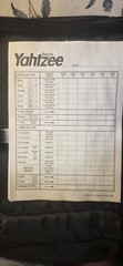 Yahtzee Deluxe Travel Edition 2003 Game Folio w/ Black Nylon Zip Case