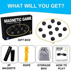 Magnet Game with String for Family Game Night & Travel & Camping – Magnetic C…