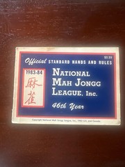 1983-84 Mah Jongg Card/Rule Standard Print