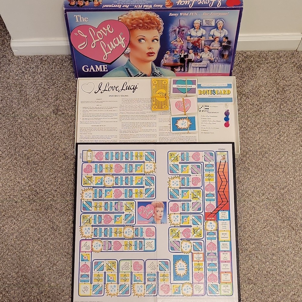Talicor The I Love Lucy Game TV Theme Complete Dice Cards 2 Players 8+