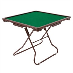Mahjong Table w/ 4 Cup Holders & 4 Drawers for 4 Player People Foldable Portable