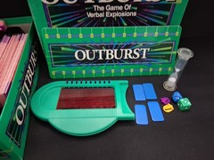 Outburst Board Game Parker Brothers 400 Cards Missing 2 Blue Pass Chips – [B-15]