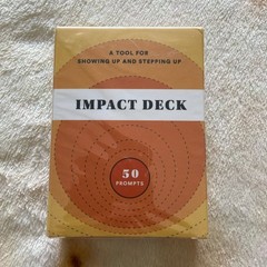 Impacted Deck Self-Help Mindfulness showing Up & Stepping Up 50 Prompts