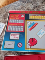 Video Cassette Games Boardgame VCR Top Rank Boxing Open But Unpunched.