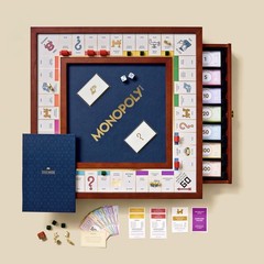 Monopoly Legacy Edition with Deluxe Luxury Wood Cabinet by WS Game Company New