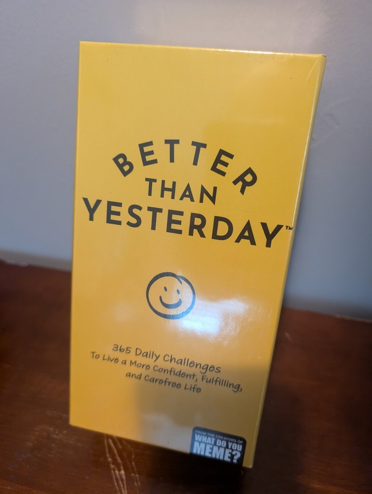 NEW Better Than Yesterday 365 Daily Challenges Life Fulfilling Game Sealed