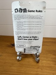 LCR Left Center Right Dice Game Original Red Chips New Sealed