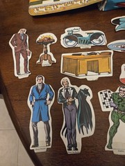 Batman & Robin 1973 Ideal Vinyl Foldout Play Set Cardboard Figures Mego