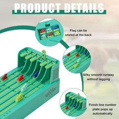 Horse Race Board Game, Electronic Horse Racing Game, Portable Tabletop Toys, Inc