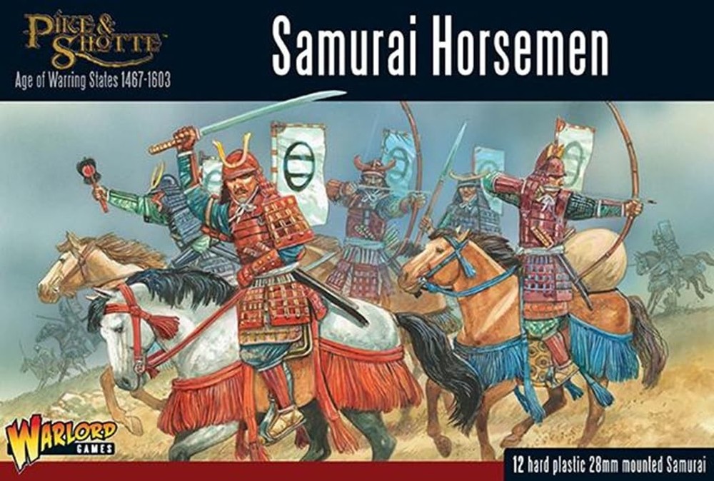 Samurai Horsemen – 28mm Scale Plastic Miniatures for Pike & Shotte Highly Detail