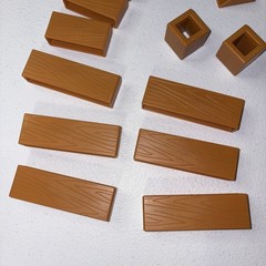 Angry Birds: Knock On Wood Game Replacement Blocks L & S Girder Triangles Square