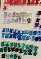 450 Piece Lot – GoGoS CRAZY BONES – Eggy, Aliens, Glitter, Jaws, Clear, Etc