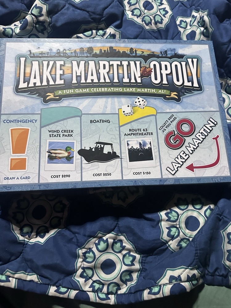 Late For The Sky: Lake Martin-Opoly – Vacation Themed Opoly-Style Board Game