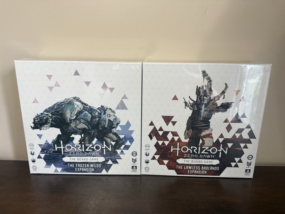 NIB Horizon Zero Dawn: The Board Game Frozen Wilds And Badlands Extension Pack