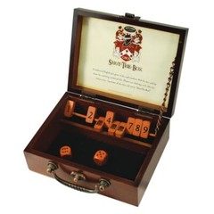 Front Porch Classics | Circa Shut the Box Wooden 9 Number Dice Game with Case…