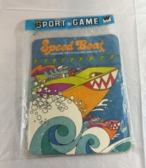 1977 Vtg Speed Boat sport Mini game board in packaging WHITMAN Western Sealed
