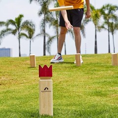 Kubb Yard Game Set with Carrying Bag – Outdoor Lawn Family Game for Teen & Adult