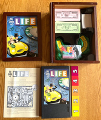 The Game of Life Vintage Bookshelf Game Collection Wooden Box Edition COMPLETE